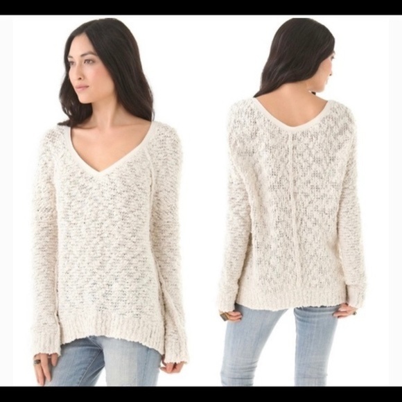 Free People Shaggy Bear Songbird Pullover Sweater - Picture 2 of 12